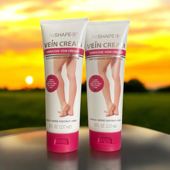 (2) reSHAPE Vein Cream for Flawless Looking Legs w/ Arnica & Chestnut - Picture 1 of 3
